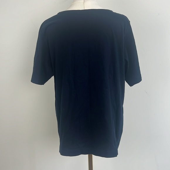 Vintage Mark and Spencer Classic Navy Blue Nautical T-Shirt made in UK - Picture 5 of 7